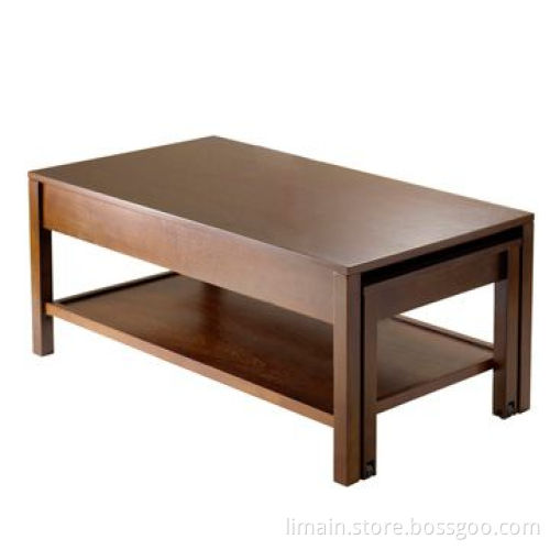 Coffee Table with Antique Walnut Finishing